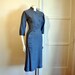Little Miss Military Vintage 40's Avant Garde Art Deco Dress
