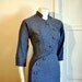 Little Miss Military Vintage 40's Avant Garde Art Deco Dress