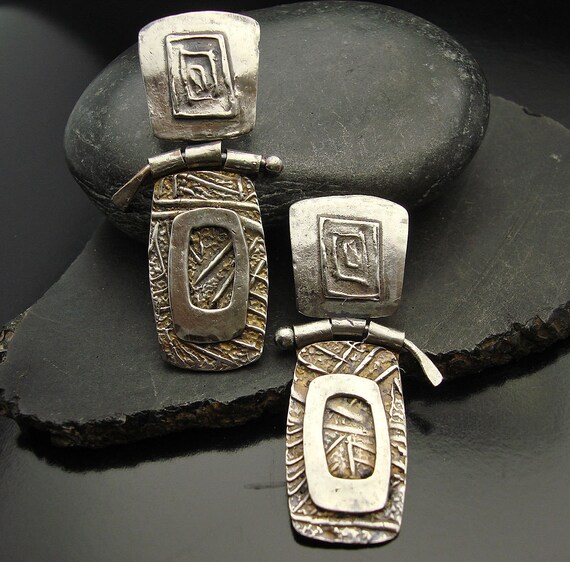 Happy Hinges - Hand Made Sterling Silver Hinged Earrings