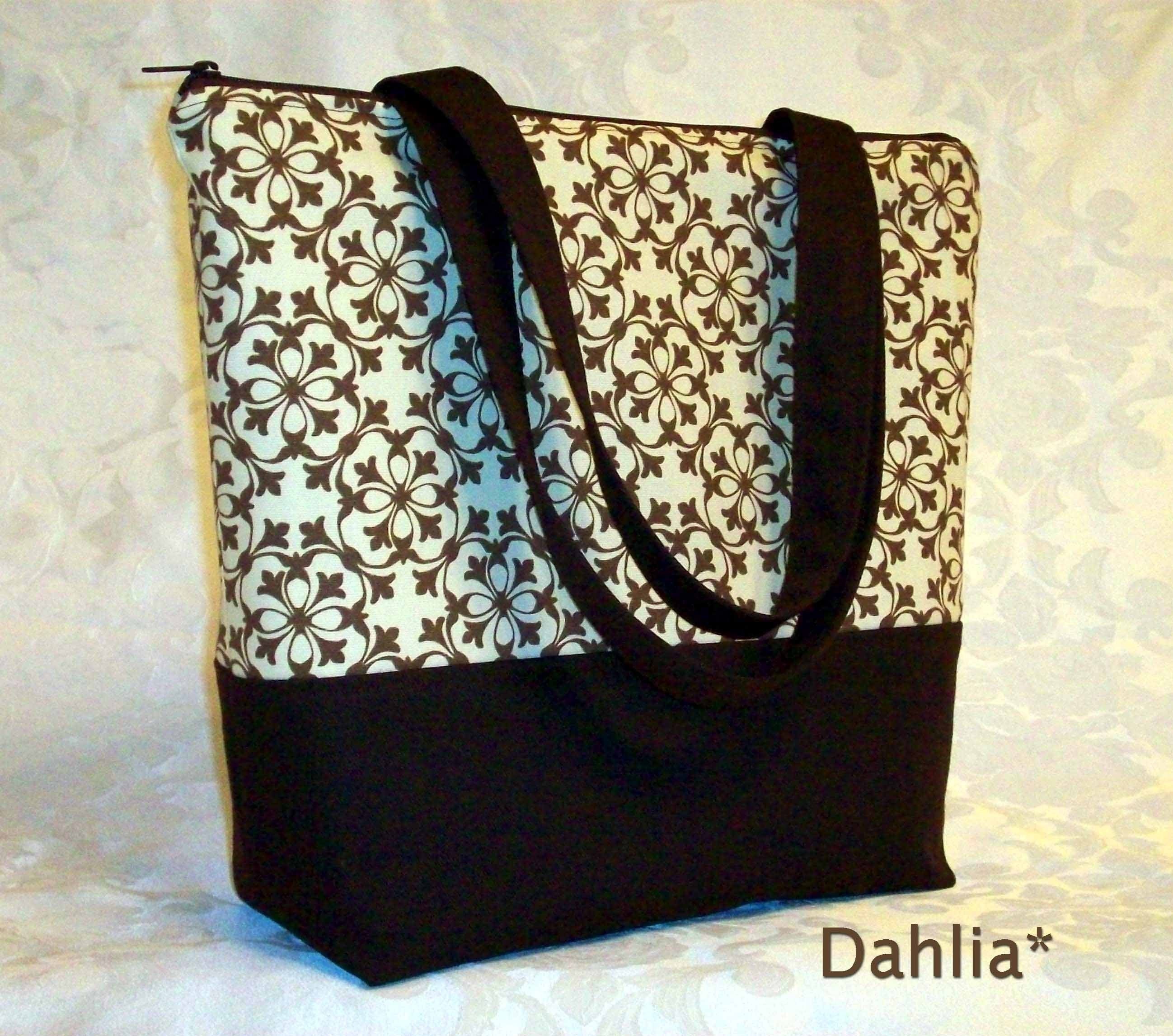 NEW--WAS 58.00--The DAHLIA ENDLESS USES OVERSIZED ZIPPERED TOTE in Heavy Weight Courtyard Sand