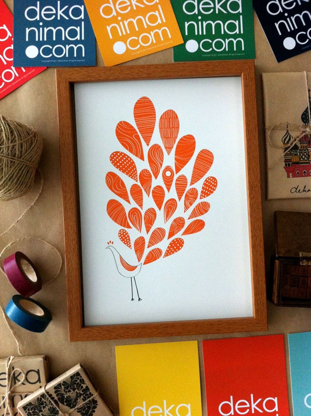 Colorful Leafs Print Modern Home Decor Kitchen Art Natural Herbs
