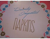 Dainty Imported Vintage Paper Napkins
