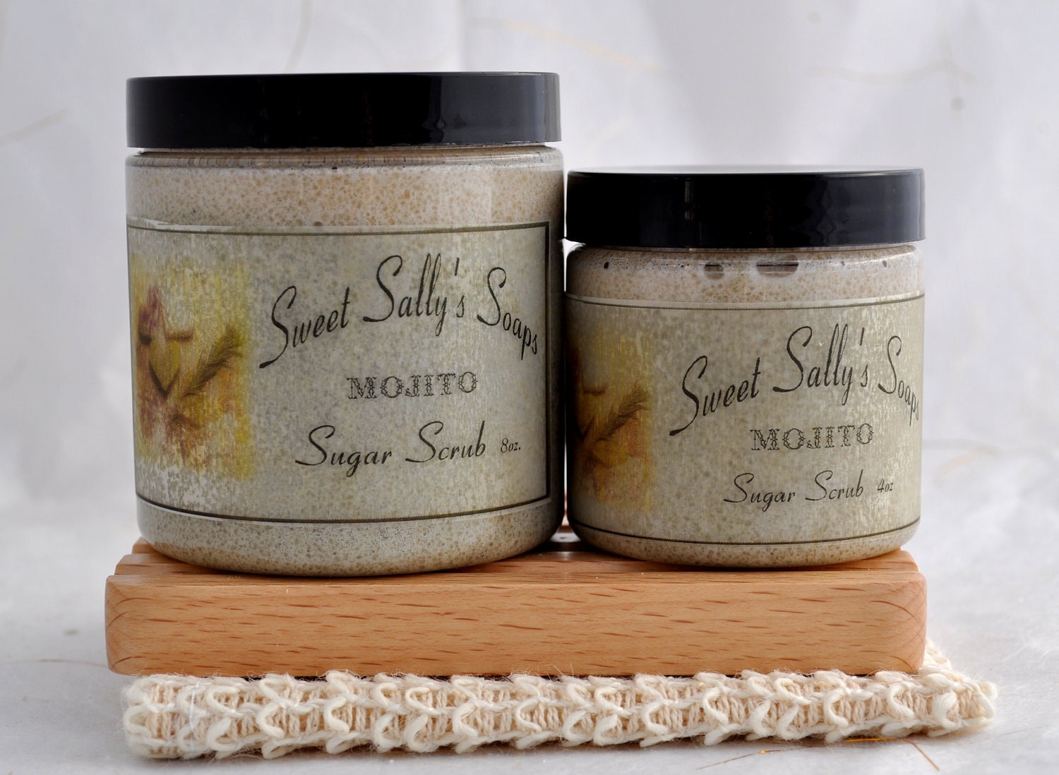 Mojito Sugar Scrub, 8oz Emulsified Organic Sugar