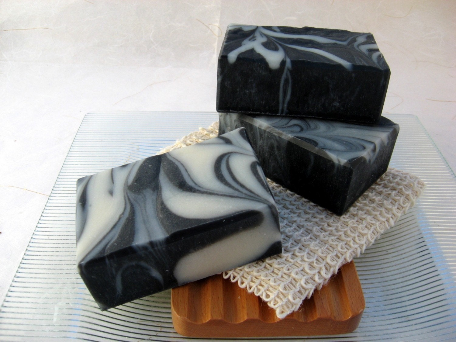 Organic Charcoal Soap, Activated Charcoal and Tea Tree Vegan-Cold Process Soap