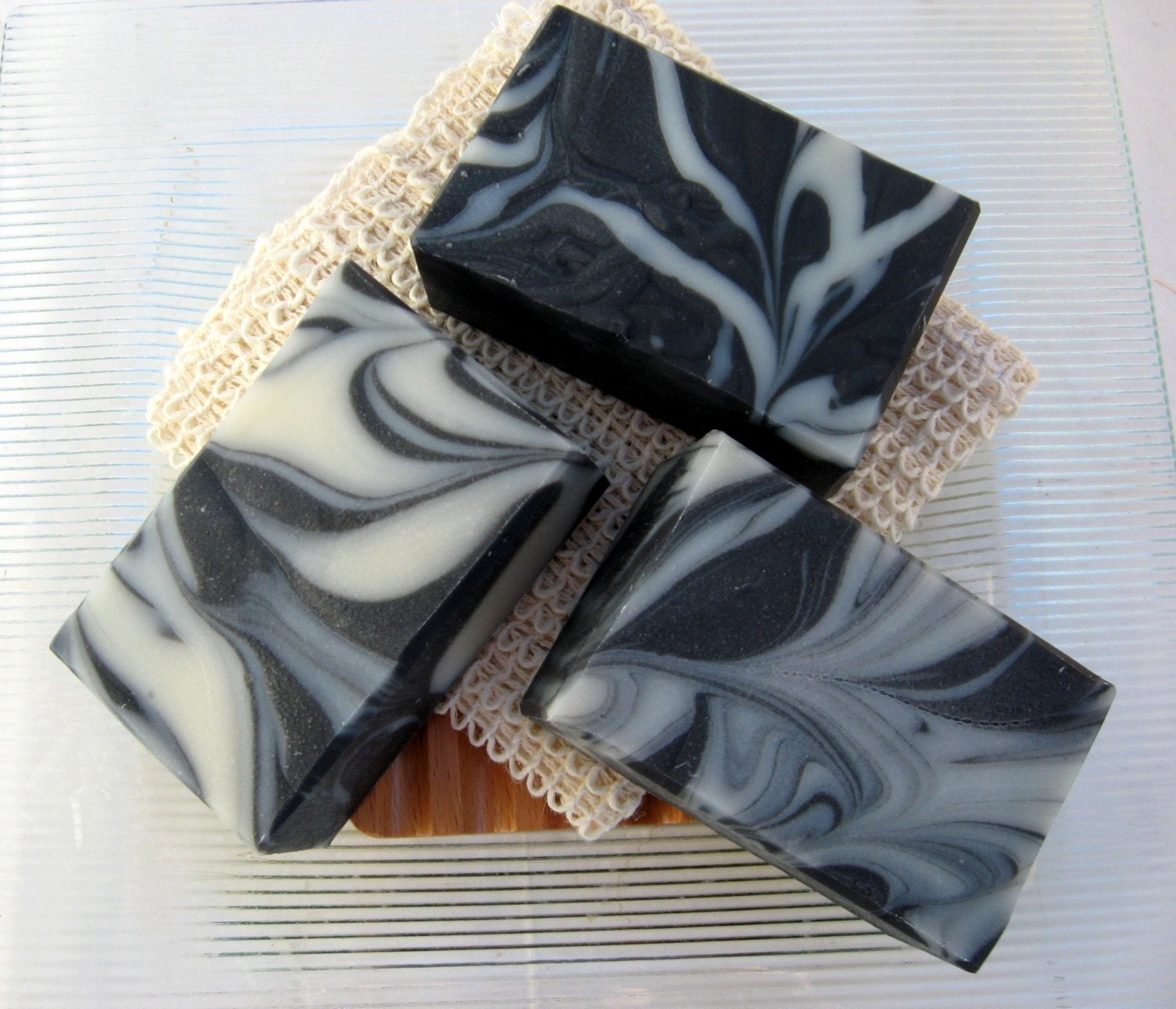Organic Charcoal Soap, Activated Charcoal and Tea Tree Vegan-Cold Process Soap