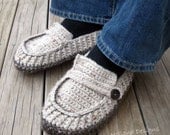 Download Now - CROCHET PATTERN Modern Mens Loafers / Slippers - Pattern PDF
