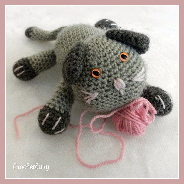 Download Now - CROCHET PATTERN Playful Kitten - Amigurumi - Pattern PDF