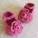 Download Now - CROCHET PATTERN Rose Garden Mary Janes Baby Shoes - Pattern PDF
