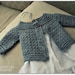 Download Now - CROCHET PATTERN Classic Baby Cardigan - Sizes 0-12 mos - Pattern PDF