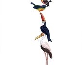 Bird Stack (Short Stack) - Fine Art Print 8x10
