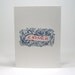 I'm Bored - Je M'ennuie Greeting Card in Blue/Red