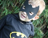 Batman Super Hero Costume 3 piece Set- Cape, wristbands and mask