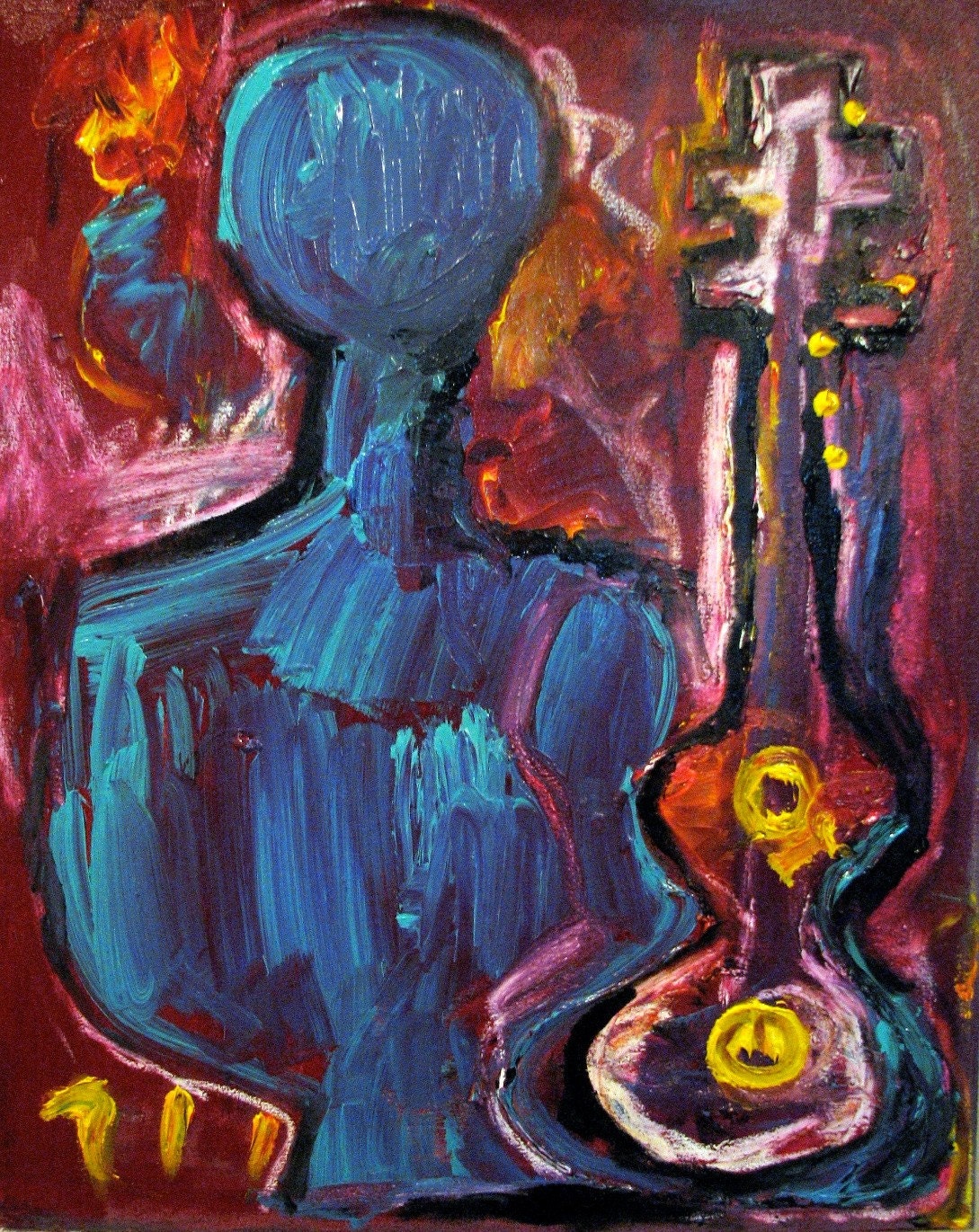 Woman and Ukelele