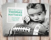 Birth Announcement Photo Card - "Simple" (7x5)