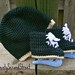Black Baby Skate Booties & Hat Set - Newborn