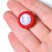 Nautical Summer Sailing Ring Sail Boat Button Jewelry in Glittering Ruby Red Polymer Clay