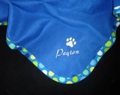 Pet Blanket   Personalized   Polka Dot