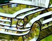Stained Glass Panel   Sports Car   Classic Car   Vintage Mustang