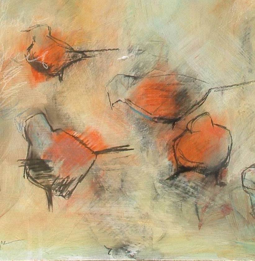 The Bird Paintings - Pair of Large Open Edition Fine Art Prints -