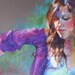 Colorful Custom Pastel Portrait, Sample "Reflections of Zen" -