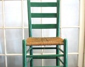 Primitive Farmhouse Chair, Handmade Vintage Furniture, Sculpture