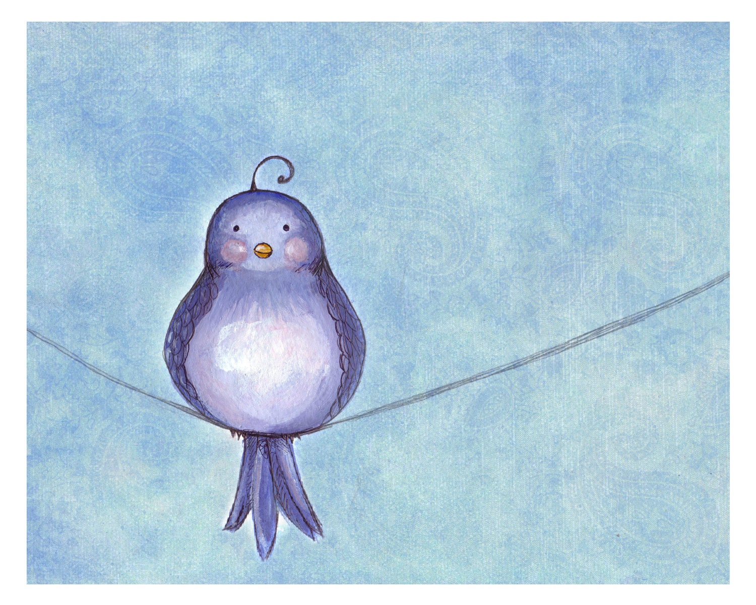 Chubby Bird Print