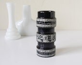 Small black vintage Chinese vase
