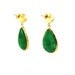 Angelina Jolie Style Green Drop Earrings