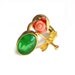 Dragonfly Ring with a Pink Carved Coral Rose