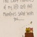 Digital Print-Nursery Wall Art-8x10 Illustration Art Print-The Best Moments-Owls, Love, Quote, Children, Gift, Cute, Baby Nursery, Decor