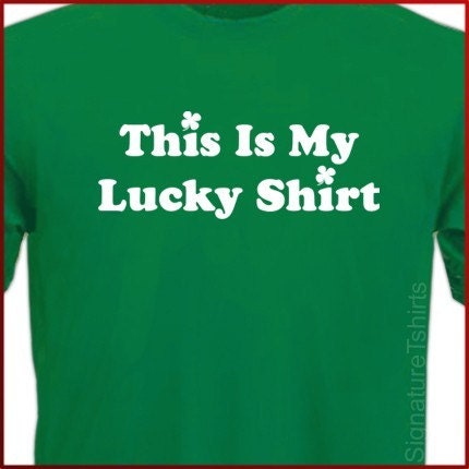 This is my lucky Shirt Irish Shamrock St Patrick T-Shirt S - 2XL