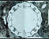 W-LB-G-B-B-G-LB-W / Light Blue - Doily (Art Book - Comic Book)