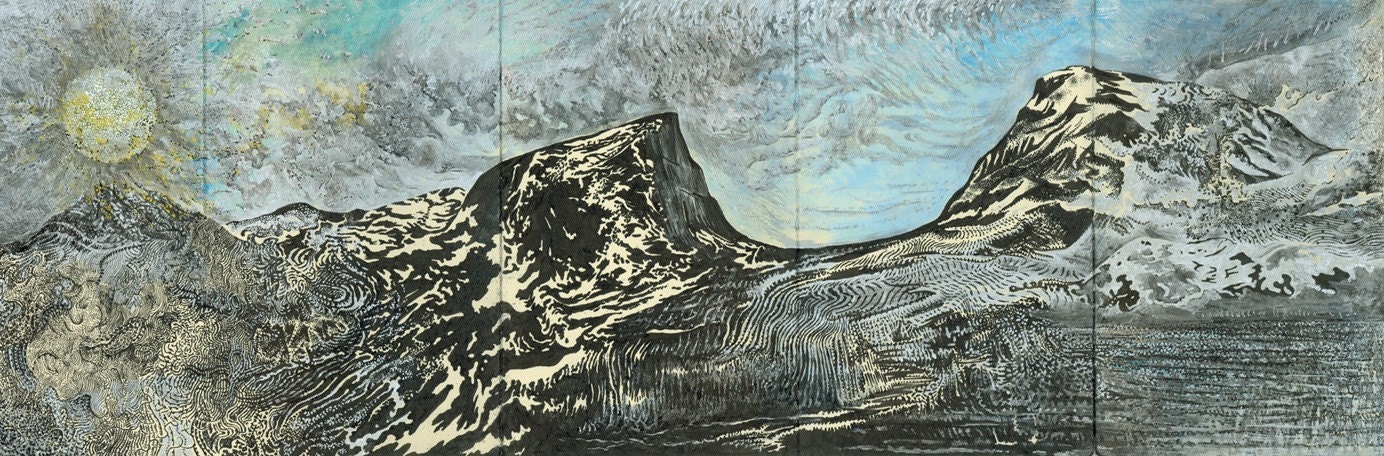 The Collection of Beautiful Mountains (Travel Sketchbook - Artist's Book - Digital Giclee Print) 1st Edition