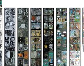 W-LB-G-B-B-G-LB-W (Artist's Book - Travel Sketchbook - Comic Book) 1st Edition