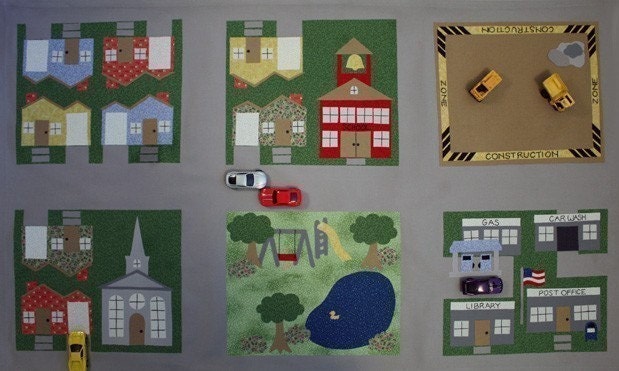 All of Toy Car Town - 4 ePatterns for Toy Car Play Mats