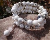 White Howlite 8mm Nursing Bracelet breastfeeding feeding water reminder