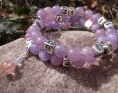Purple Lilac Amethyst Quartz 8mm Nursing Bracelet breastfeeding feeding water reminder