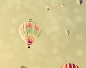 Hot Air Balloon Photograph, Dream of Flight, 5x7 Fine Art Photography Print. No. 3237. Vertical