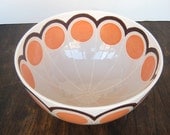 Large Bowl in Pelmet Tangerine