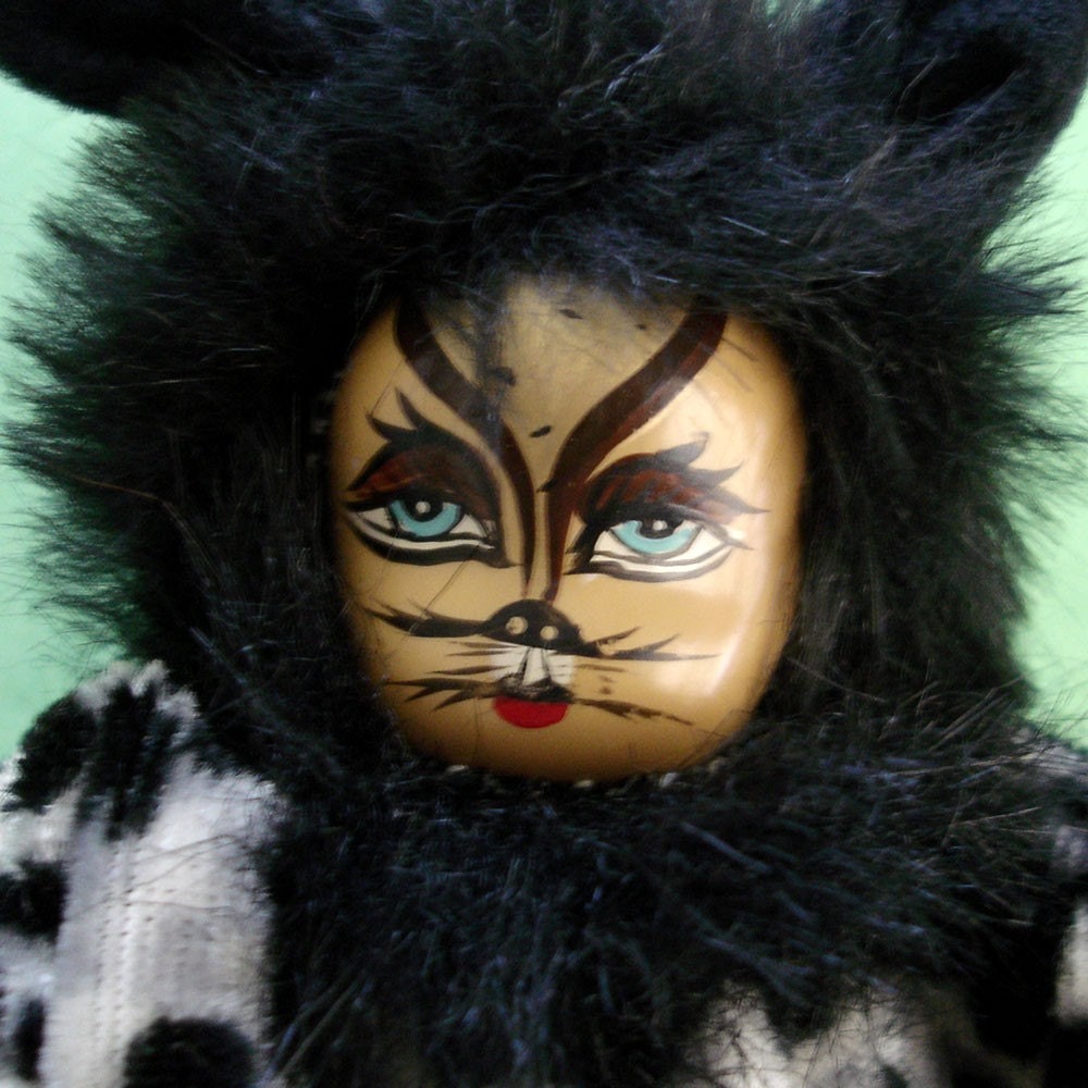 vintage Cornerstone Creations Cats theatrical doll