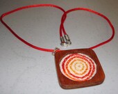 Embroidered necklace - You are my sunshine