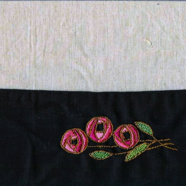 Mission style, craftman, arts and crafts style, hand embroidered linen place mats, table runner custom made