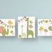 Nursery art, baby nursery decor, nursery wall art, bird, kids art, baby art, giraffe, elephant, Set of 3, 11x14 Prints - Party Animals