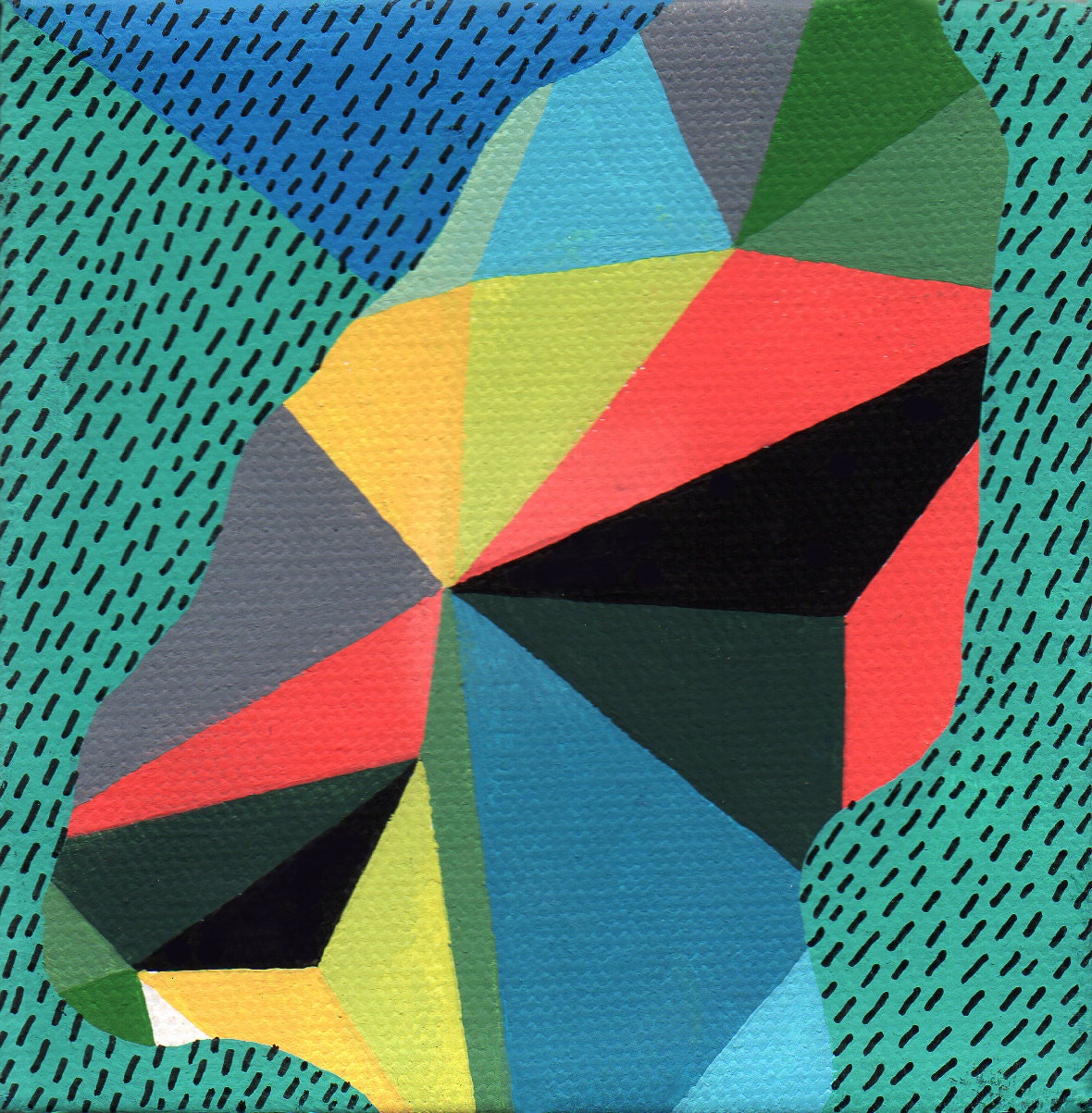 Triangles in Space II - Original Painting