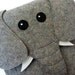 Elephant Kindle and Kindle Paperwhite sleeve - Gray felt