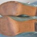 on reserved for amanda sz 7.5 vintage 40s blue satin ruffle shoes