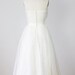 Reserved for Cheryl 1950s Tulle Sequin Halter Wedding Cream Dress VIntage