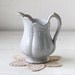 Sale / antique ironstone milk pitcher. 1850s Edward Pearson wheat. Rare. Victorian cottage chic / the MILKMAID'S PICNIC pitcher