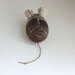 Mouse Plush Wool - Pocket Mouse - Mocha Plaid