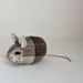 Mouse Plush Wool - Pocket Mouse - Mocha Plaid